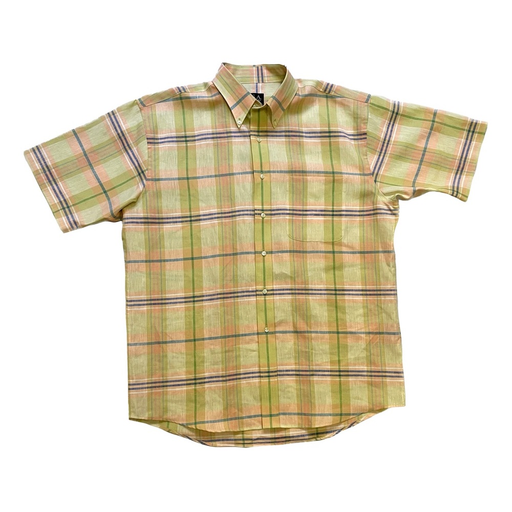 Jos. A. Bank Men's Button Down Plaid Shirt (L)